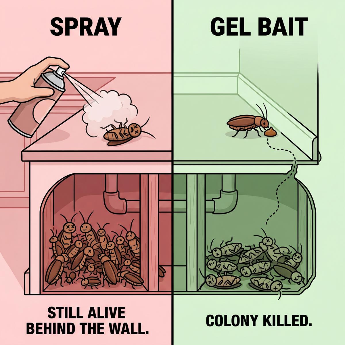ATTRACTS ROACHES 5X MORE THAN THE FOOD IN YOUR KITCHEN